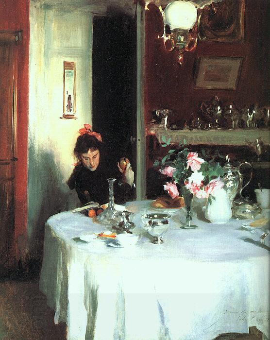 John Singer Sargent The Breakfast Table China oil painting art